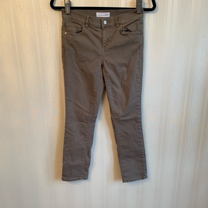 Ann Taylor‎ Loft light brown skinny crop jeans